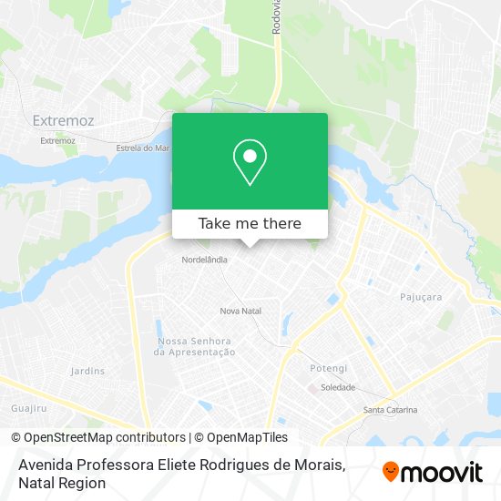 Avenida Professora Eliete Rodrigues de Morais map