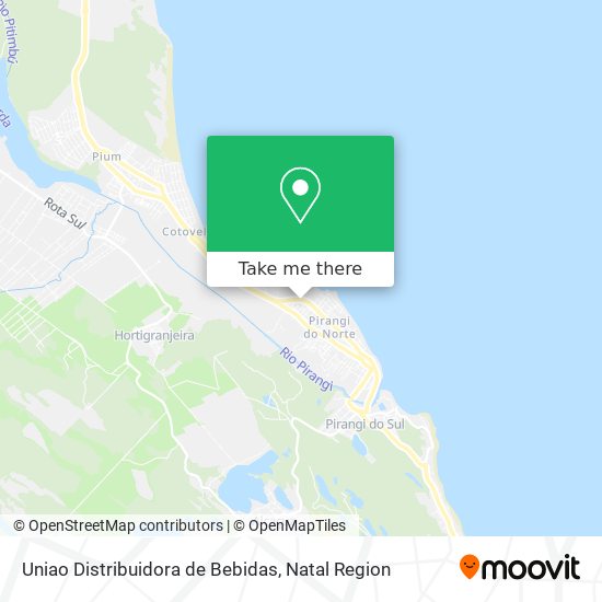 Uniao Distribuidora de Bebidas map
