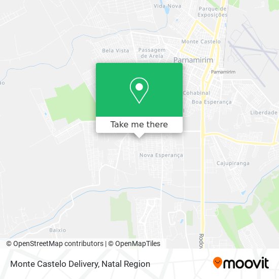 Monte Castelo Delivery map