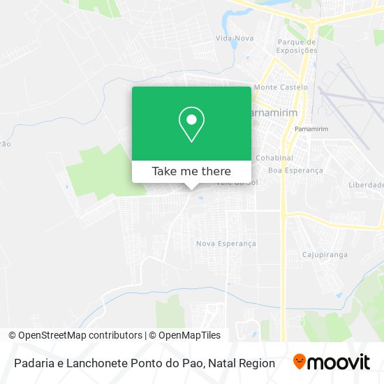 Padaria e Lanchonete Ponto do Pao map