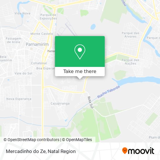 Mapa Mercadinho do Ze