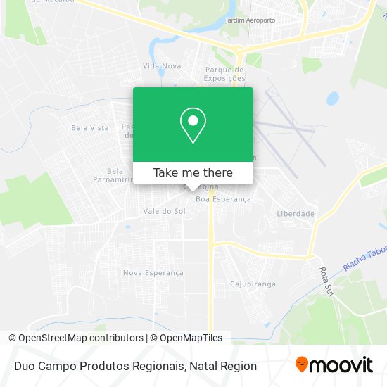 Duo Campo Produtos Regionais map