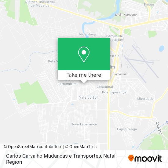 Carlos Carvalho Mudancas e Transportes map