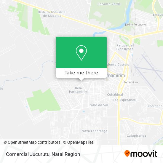 Comercial Jucurutu map