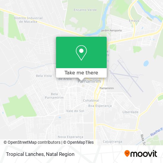 Tropical Lanches map