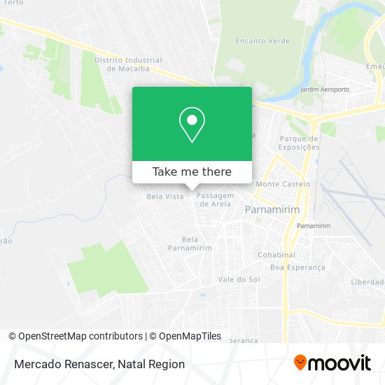 Mercado Renascer map