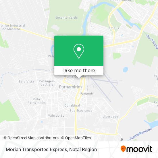 Mapa Moriah Transportes Express