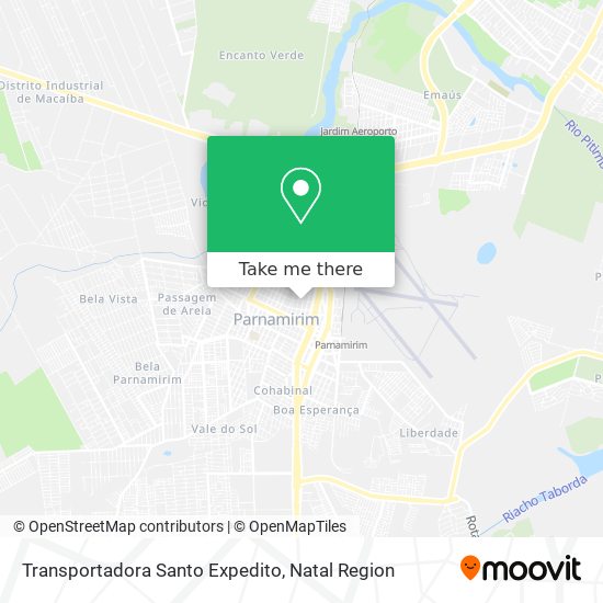 Transportadora Santo Expedito map