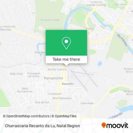 Mapa Churrascaria Recanto da Lu