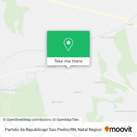 Partido da Republicapr Sao Pedro / RN map