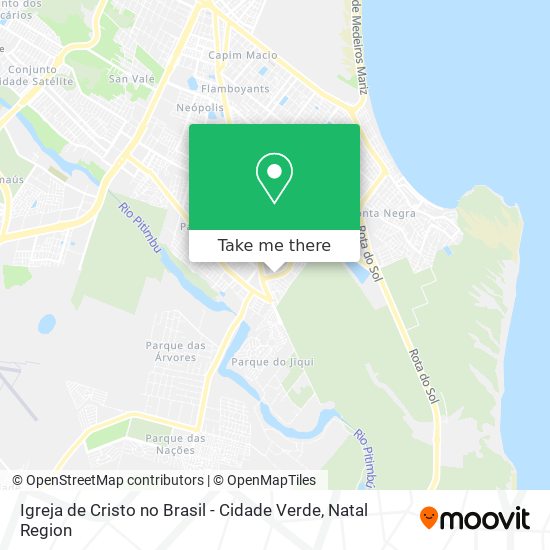 Igreja de Cristo no Brasil - Cidade Verde map