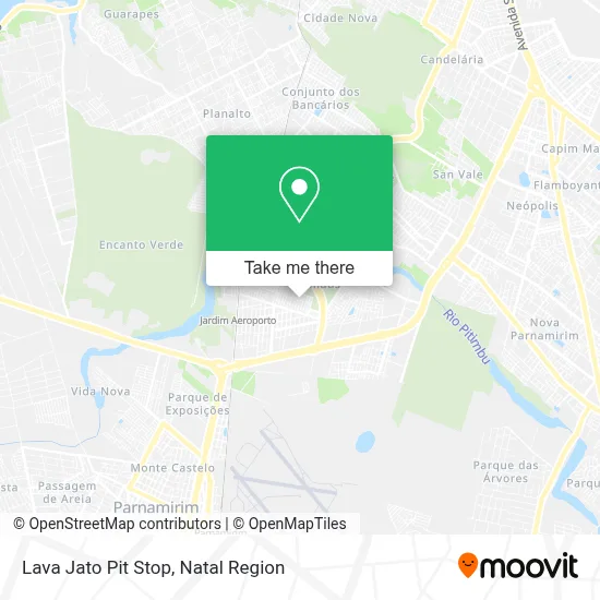 Lava Jato Pit Stop map