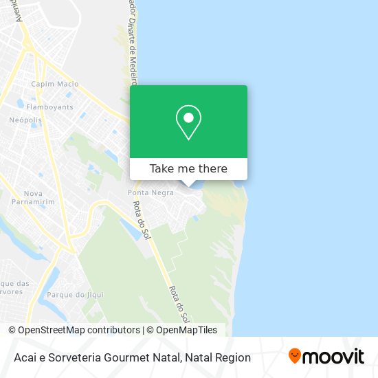 Acai e Sorveteria Gourmet Natal map