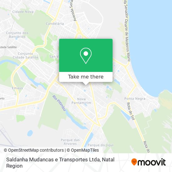 Saldanha Mudancas e Transportes Ltda map