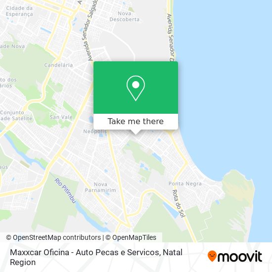 Mapa Maxxcar Oficina - Auto Pecas e Servicos