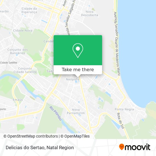 Delicias do Sertao map