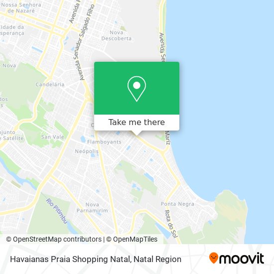 Havaianas Praia Shopping Natal map