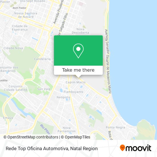 Mapa Rede Top Oficina Automotiva