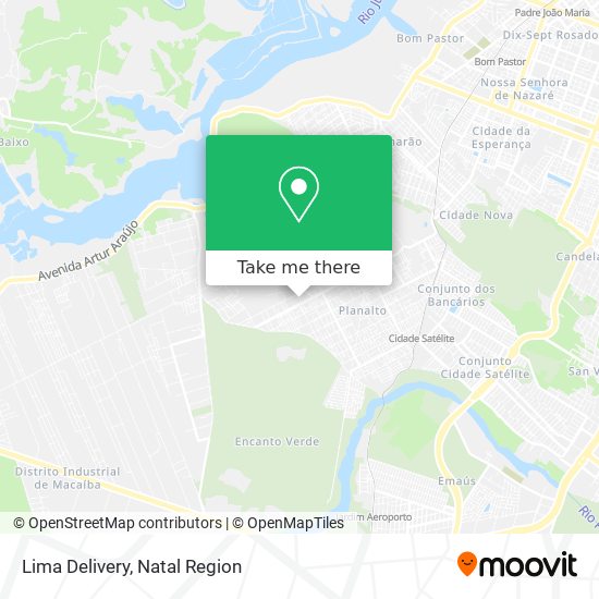 Lima Delivery map