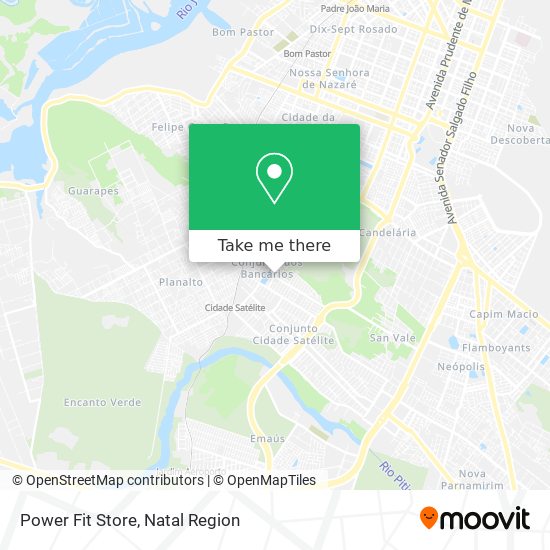 Mapa Power Fit Store