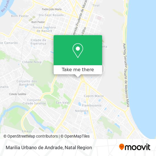 Marilia Urbano de Andrade map