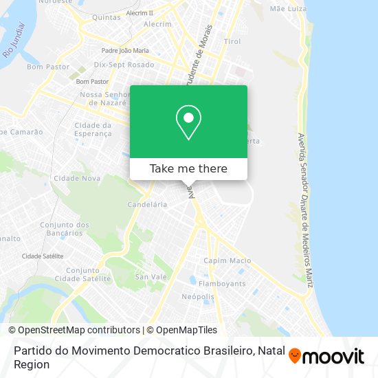 Mapa Partido do Movimento Democratico Brasileiro
