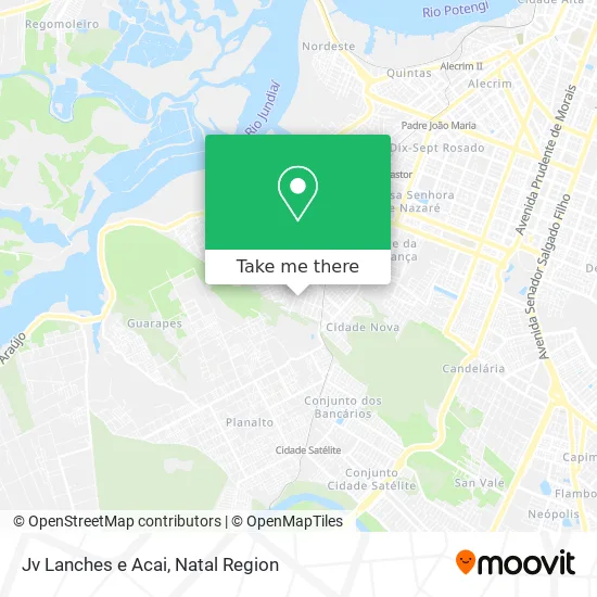 Jv Lanches e Acai map