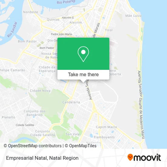 Empresarial Natal map