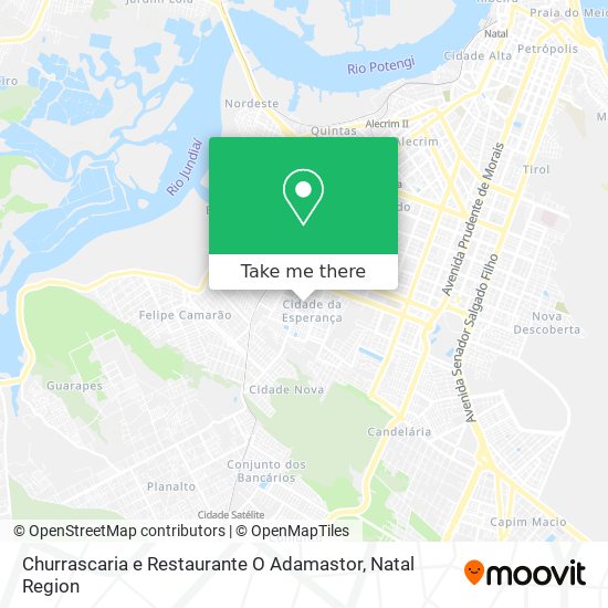 Mapa Churrascaria e Restaurante O Adamastor