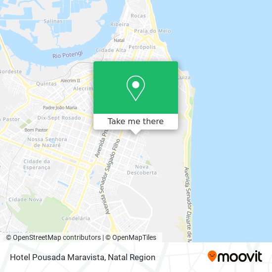 Mapa Hotel Pousada Maravista