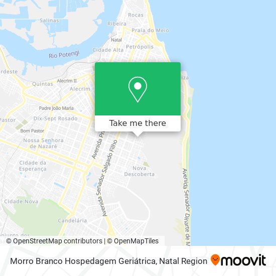 Mapa Morro Branco Hospedagem Geriátrica