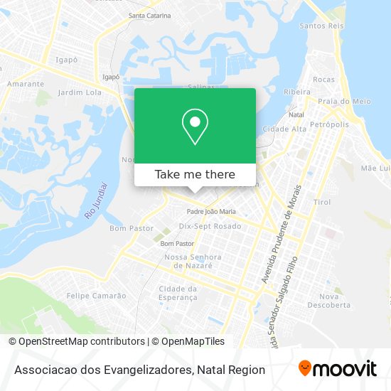 Mapa Associacao dos Evangelizadores