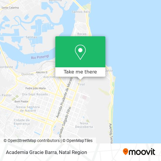 Mapa Academia Gracie Barra