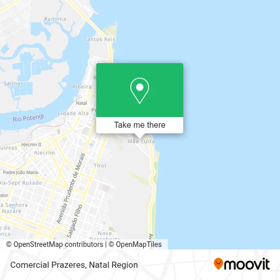 Comercial Prazeres map