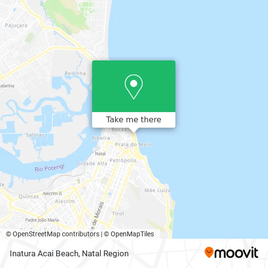 Inatura Acai Beach map
