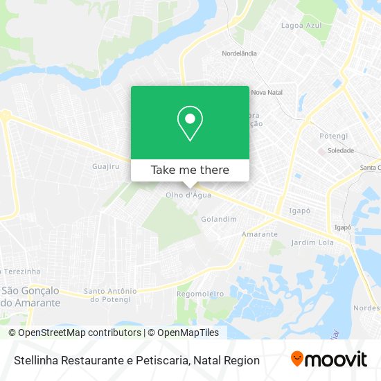 Mapa Stellinha Restaurante e Petiscaria