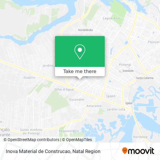 Inova Material de Construcao map