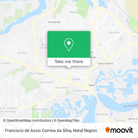 Francisco de Assis Correia da Silva map