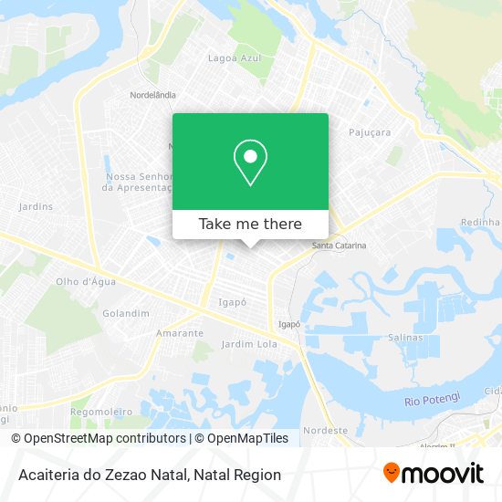 Acaiteria do Zezao Natal map