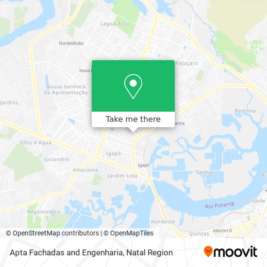 Apta Fachadas and Engenharia map
