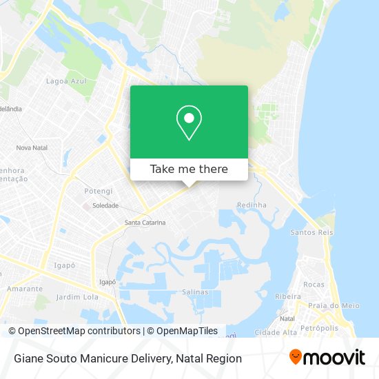 Mapa Giane Souto Manicure Delivery