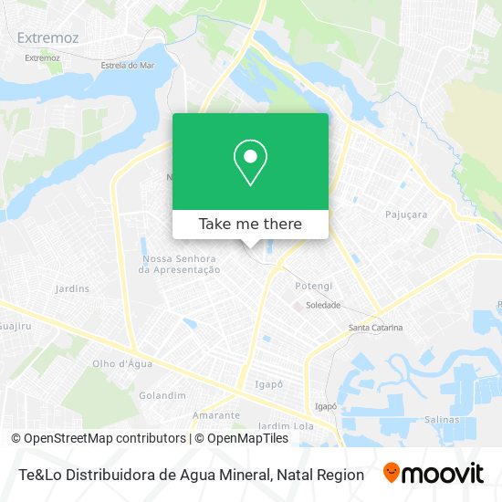 Te&Lo Distribuidora de Agua Mineral map