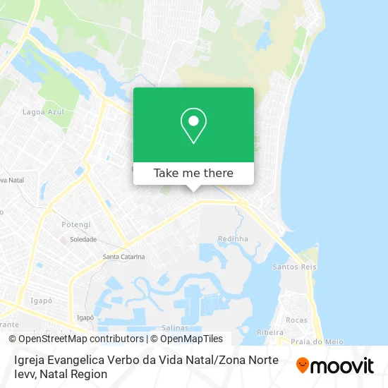 Igreja Evangelica Verbo da Vida Natal / Zona Norte Ievv map