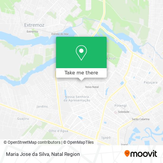 Mapa Maria Jose da Silva