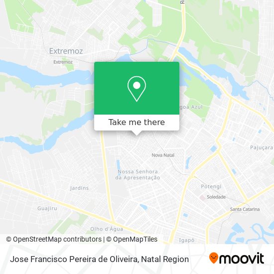 Jose Francisco Pereira de Oliveira map