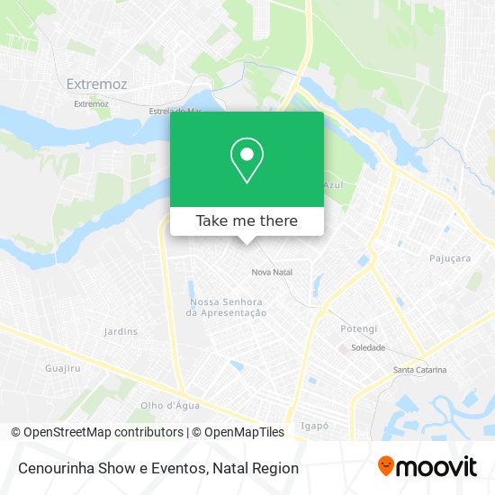 Cenourinha Show e Eventos map