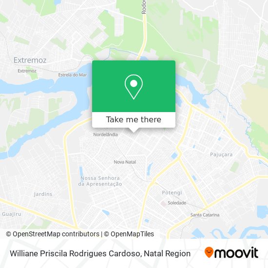 Williane Priscila Rodrigues Cardoso map