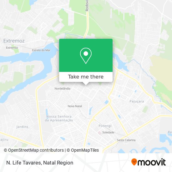 N. Life Tavares map