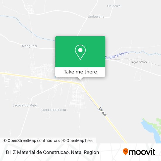 B I Z Material de Construcao map