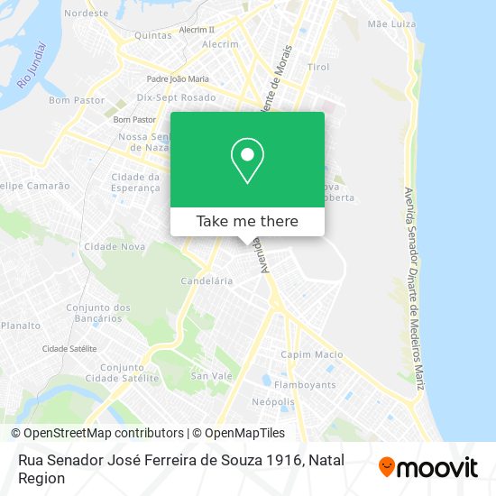 Mapa Rua Senador José Ferreira de Souza 1916